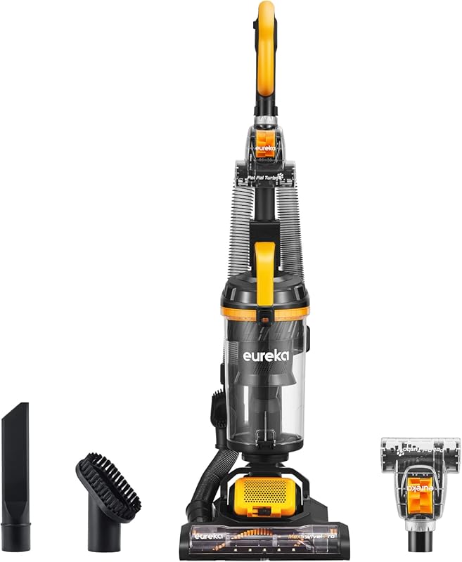 Eureka MaxSwivel Pro Lightweight Upright Vacuum with Pet Tool for Hard