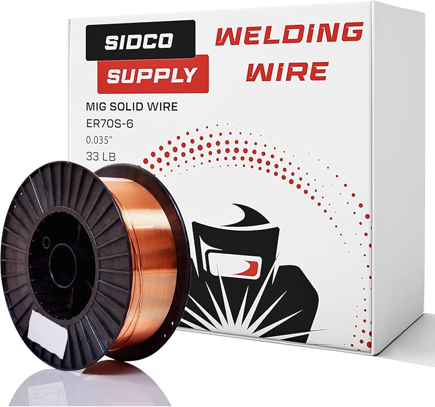 ER70S-6 Solid MIG Welding Wire .035-Inch 33-Pound Spool for Mild Steel