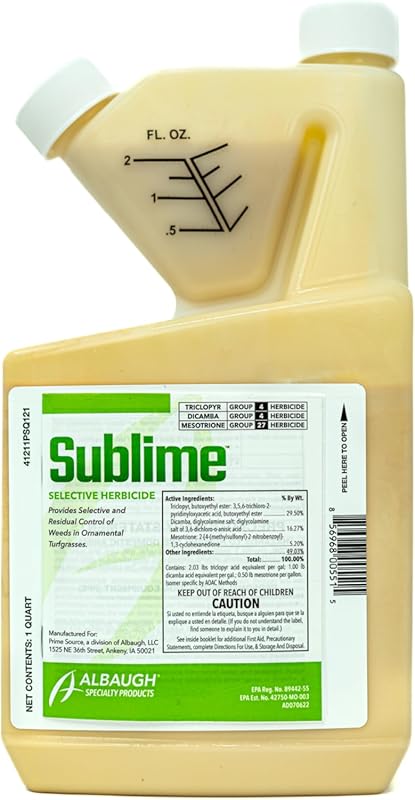 Sublime Weed Killer, Fast-Acting Defense Against Crabgrass, Dandelions