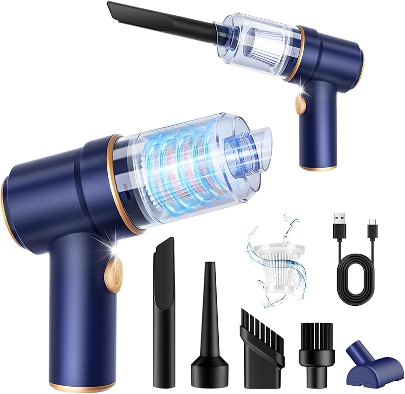 KMM Handheld Vacuum with 9000Pa Suction, 120W Power, LED Light, Multi-