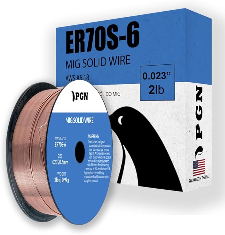 PGN ER70S-6 .023-Inch Solid MIG Welding Wire 2-Pound Spool for Mild St