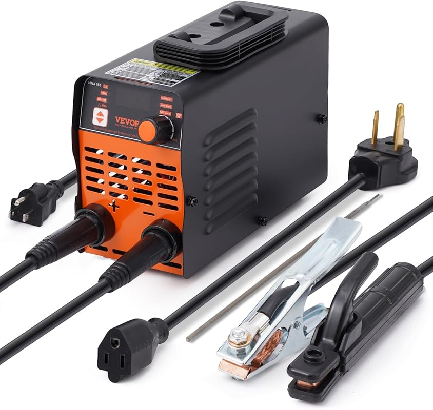 VEVOR 160Amp Stick Welder with Lift TIG, Hot Start, and Arc Force for 