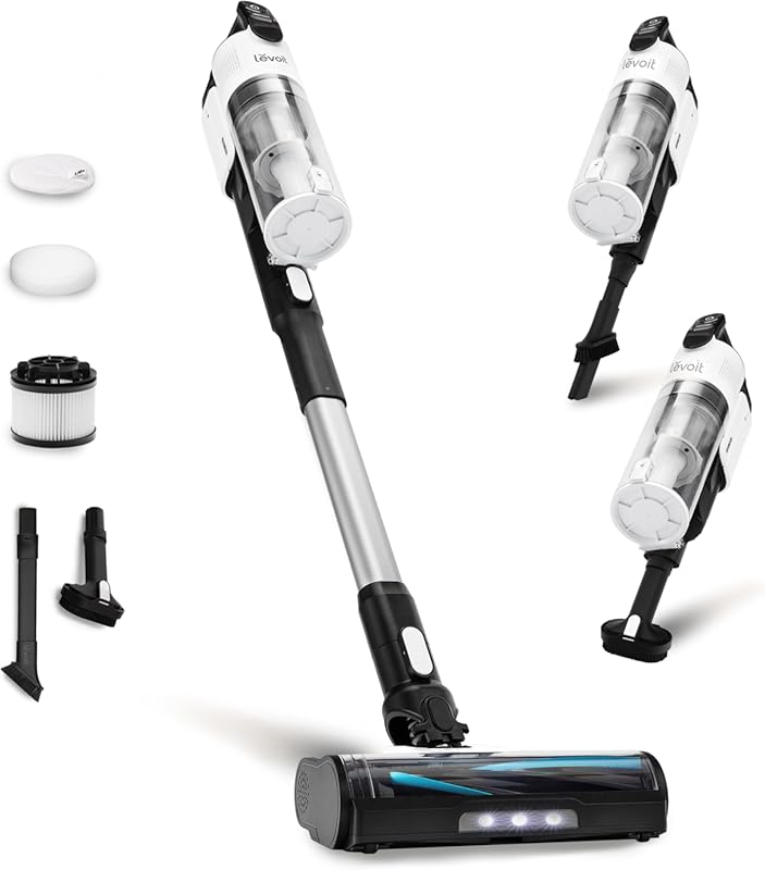 Levoit Cordless Stick Vacuum with Tangle Resistant Design for Pet Hair