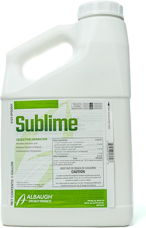 Sublime Weed Killer, Unrivaled Defense Against Crabgrass, Creeping Cha