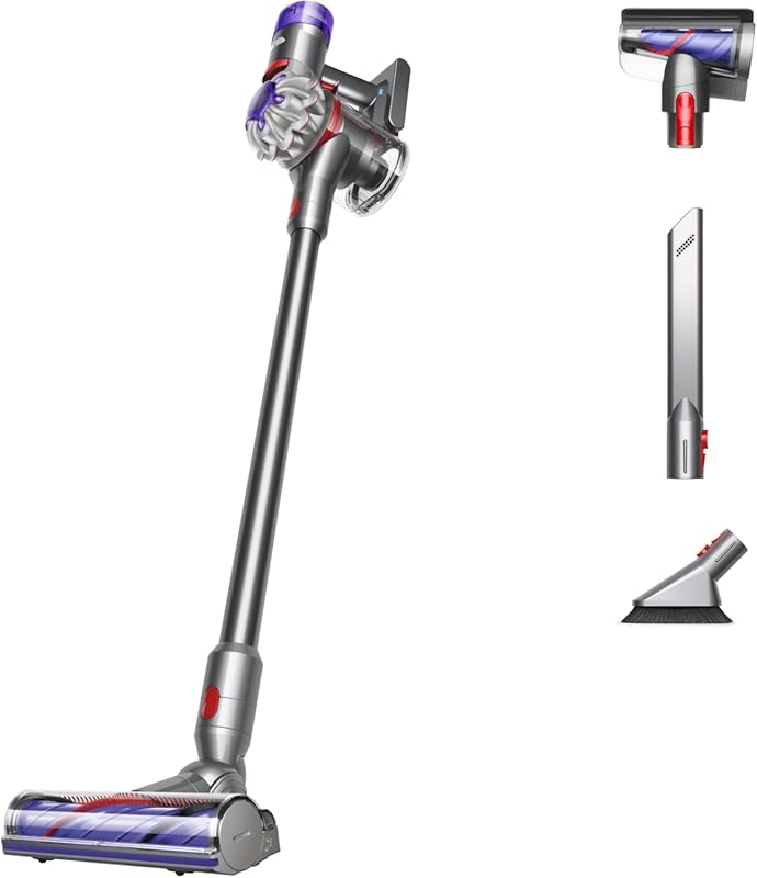 Dyson V8 Plus cordless vacuum for hard floors and carpets, detangles h