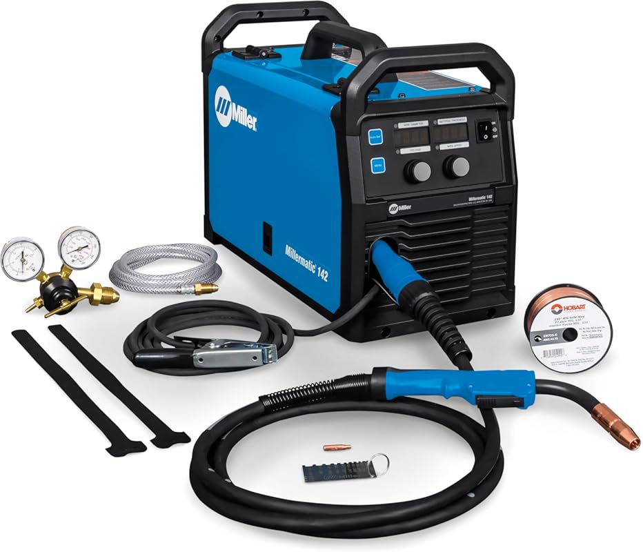 Millermatic 142 120V Portable MIG Welder with Auto-Set for Steel up to