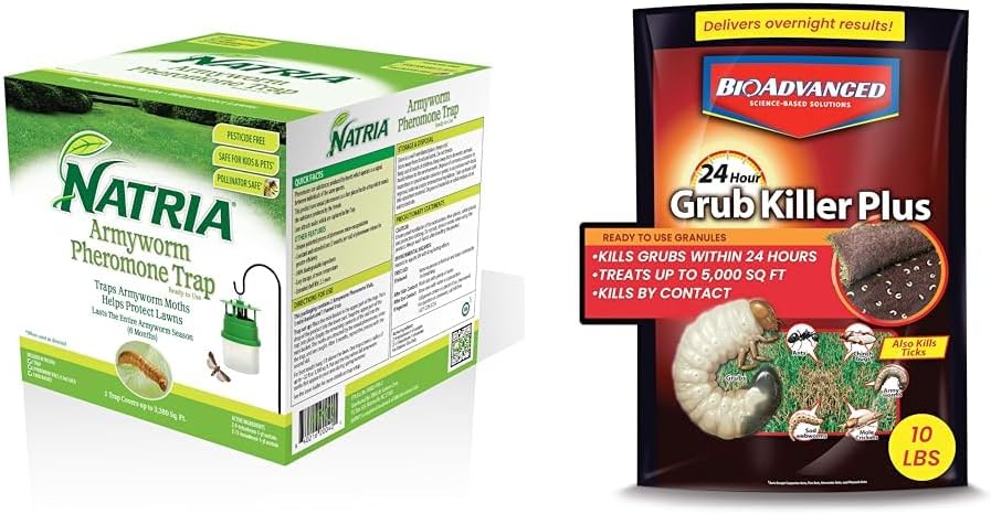 NATRIA Armyworm Pheromone Trap and BioAdvanced 24-Hour Grub Killer for
