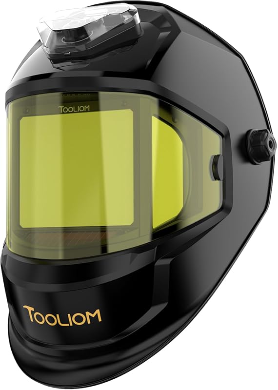 TOOLIOM Auto Darkening Welding Helmet with Panoramic View, Type-C Char