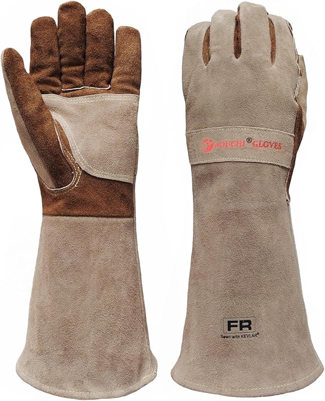 Extended sleeve leather welding gloves for automotive body work
