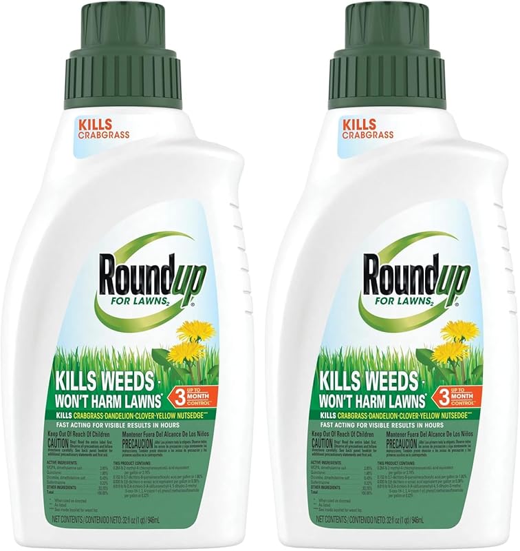 Roundup Weed Killer Concentrate | For Northern Grasses | 32 oz | Pack 