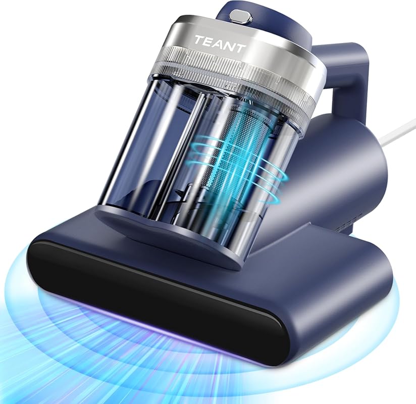 Mattress Vacuum for bed & pet: UV-C 253.7nm, Helix Motor, 16kPa Suctio