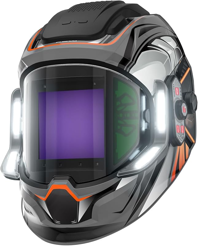 ANDELI Welding Helmet with LED, True Color, Wide Shade 4/5-9/9-13, Typ
