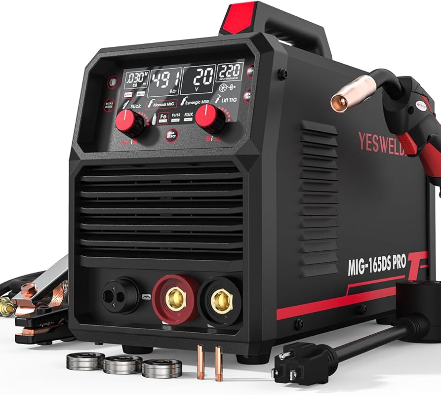 YESWELDER 165A MIG welder with dual voltage and multi-process welding