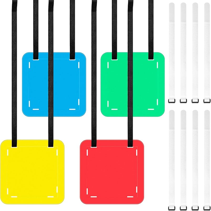 4 Pcs Soccer Shooting Targets – Adjustable Straps for Accuracy & Speed