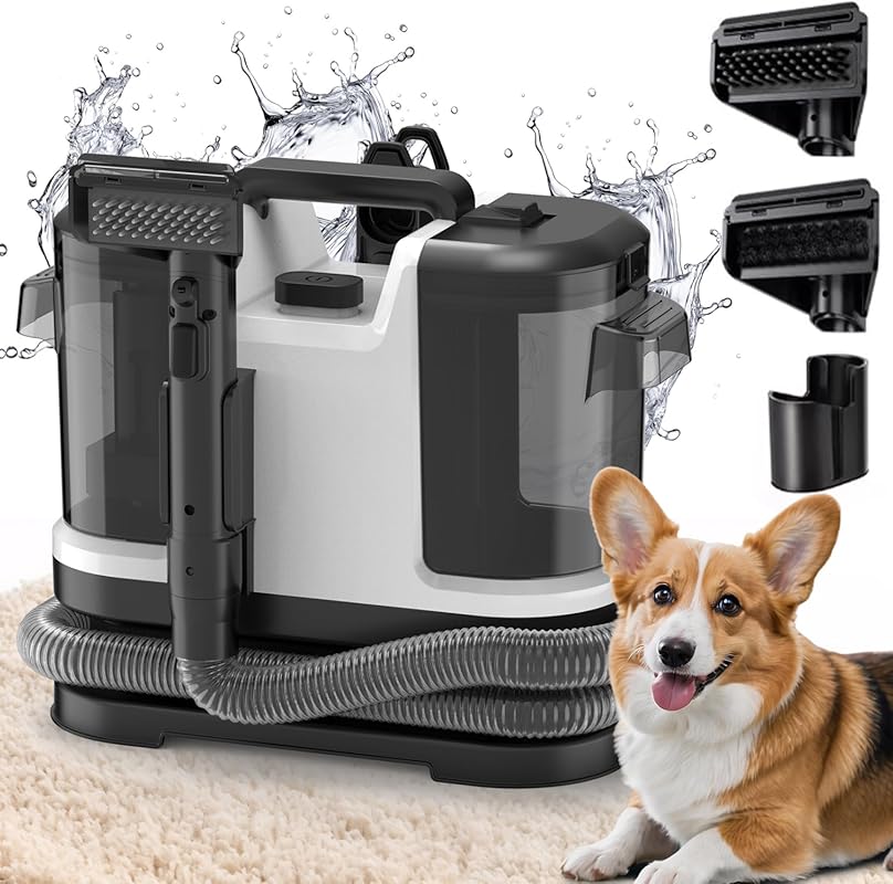 Portable Carpet & Upholstery Cleaner: Deep Clean Rugs, Couches, Car In