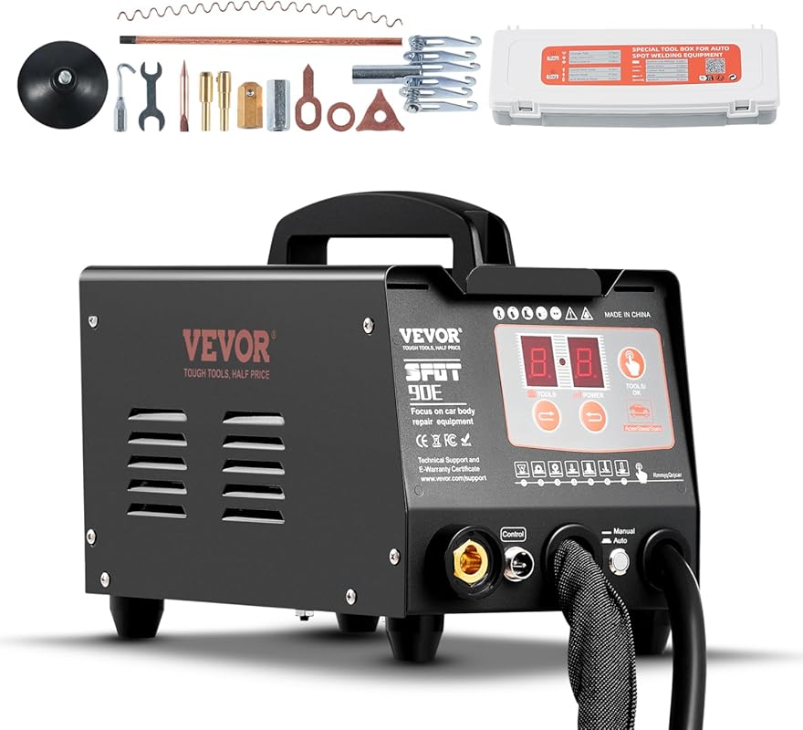 VEVOR Spot Welder Dent Puller Kit with Dual Guns for Car and Truck Den