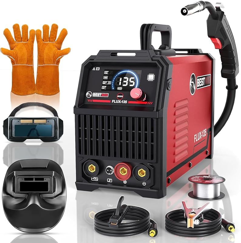 BESTMIG 3-in-1 MIG welder with Lift TIG and stick functions 135 amps 1