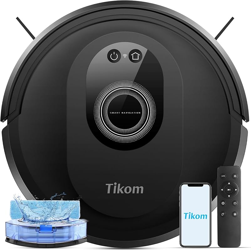 Tikom G8000 Max Robot Vacuum and Mop Combo with 5000Pa Suction, 150 Mi