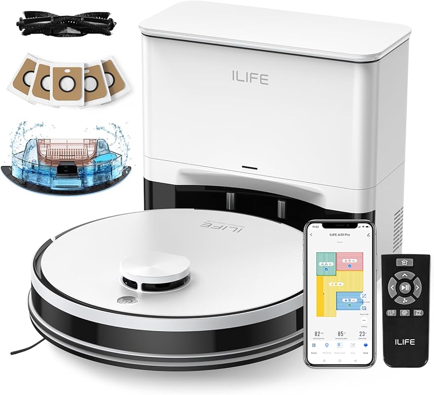 ILIFE A30 Pro robot vacuum and mop, 60-day self-empty station, LiDAR n