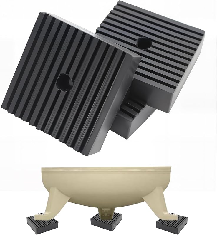 Solid rubber anti-vibration isolation pads for air compressors with sh