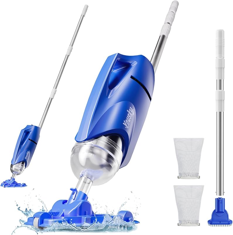 Cordless Hot Tub Vacuum for Above Ground, In-Ground Pools & Hot Tubs,