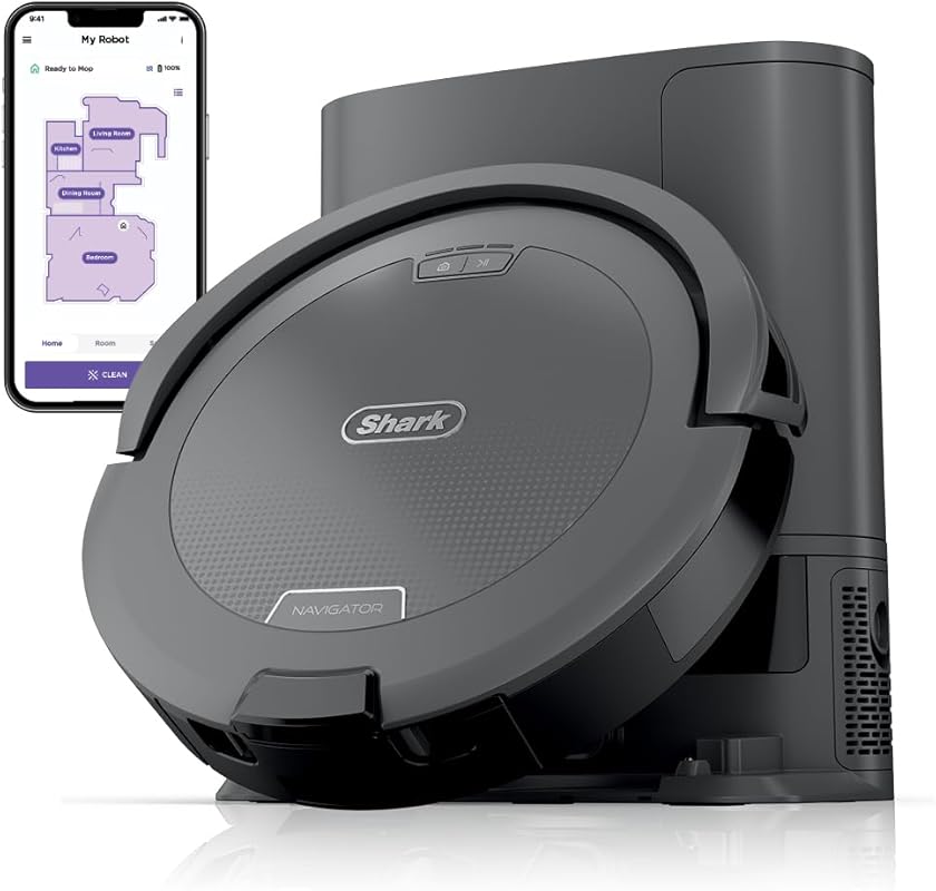 Shark Navigator RV2120AE Robot Vacuum: Self-Empty Base, 60-Day Capacit
