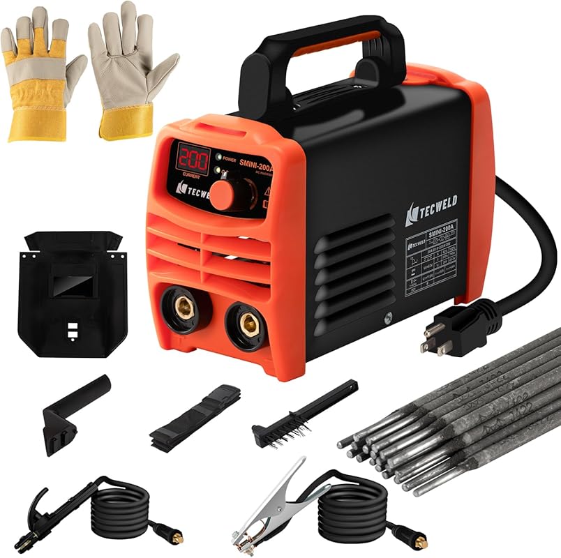 200A Stick Welder 110V, Mini Portable Inverter Welding Machine with Sy