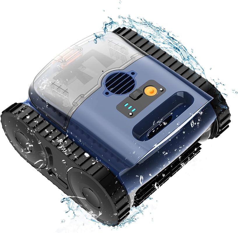 Cordless Robotic Pool Cleaner for Inground Pools with 180-Minute Runti