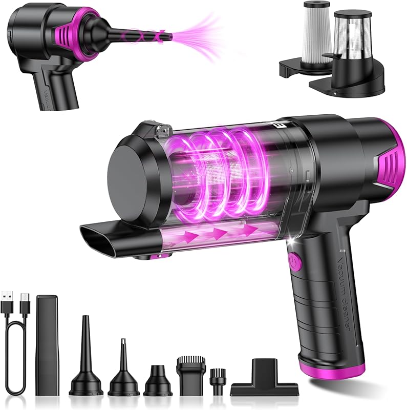 EYYA Cordless Handheld Vacuum for Cars with HEPA Filter Multiple Nozzl