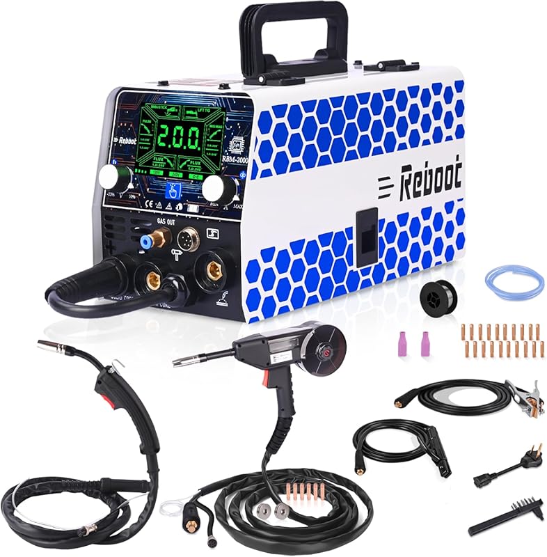 Reboot RBM2000 5-in-1 Welder with Spool Gun – Complete Kit for Aluminu