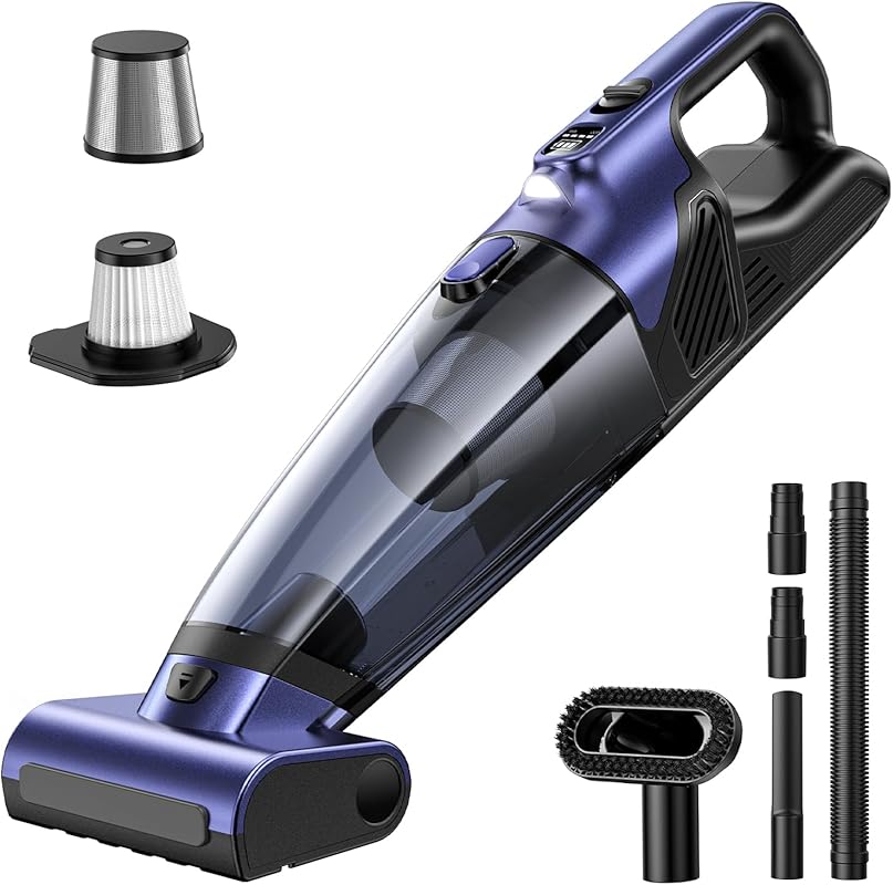 MAGIC JOHN Pet Hair Handheld Vacuum Cordless, 20000PA High Power Car V