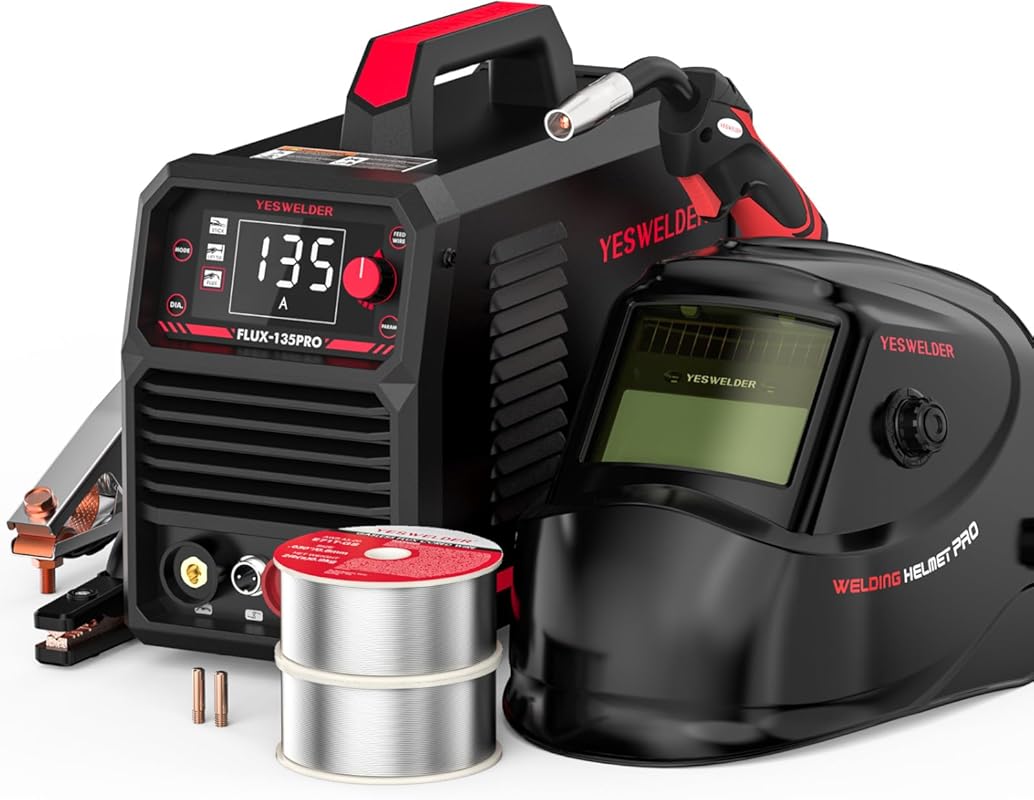 YESWELDER 135Amp Flux Core MIG Welder FLUX