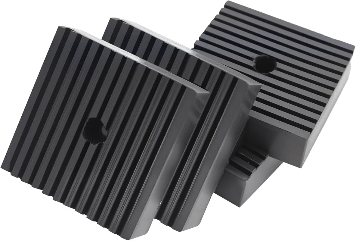 Solid rubber anti-vibration isolation pads for air compressors with sh
