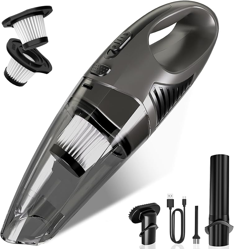Cordless Handheld Vacuum Cleaner with 11KPA Strong Suction, 25 Min Run