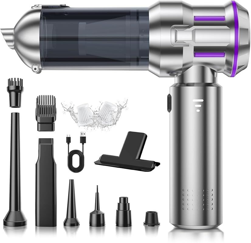 28000Pa Cordless Handheld Vacuum with 4-in-1, 3-Speed Brushless Motor,