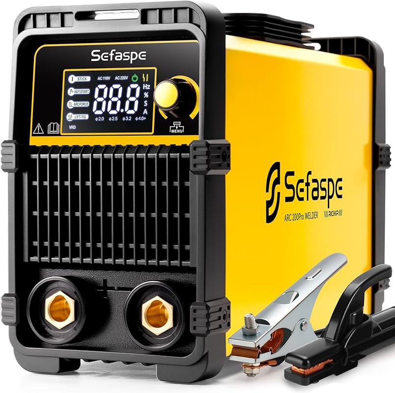 ARC 200Pro Stick Welder – 200A 110V/220V with Large LED Display and Sy