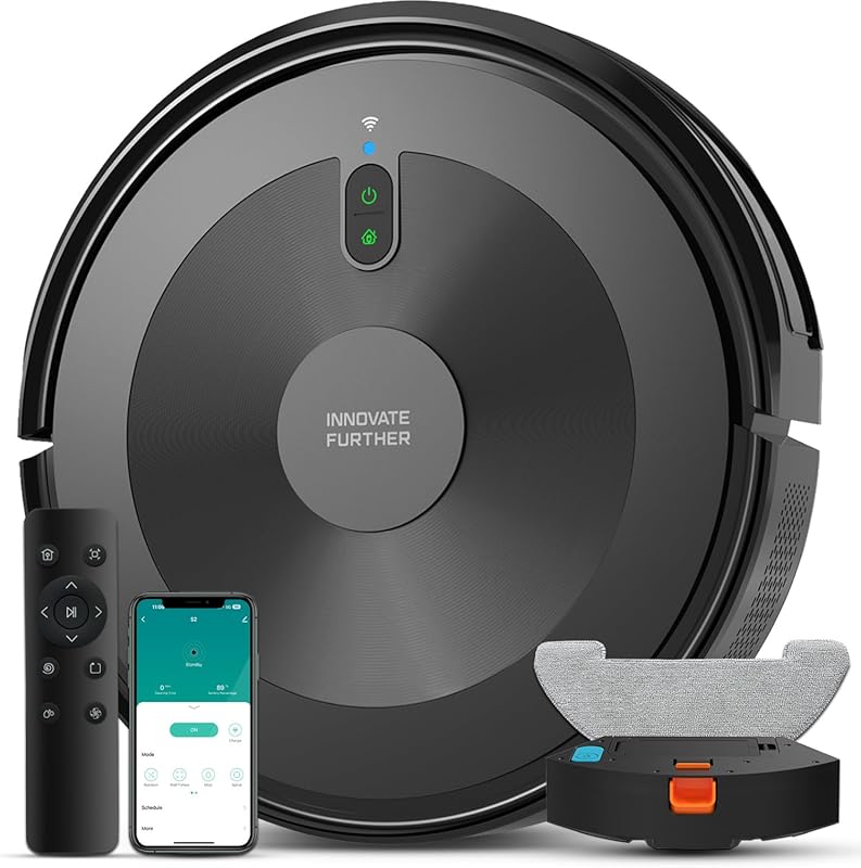 3-in-1 robot vacuum mop with 5000Pa suction Alexa app control intellig