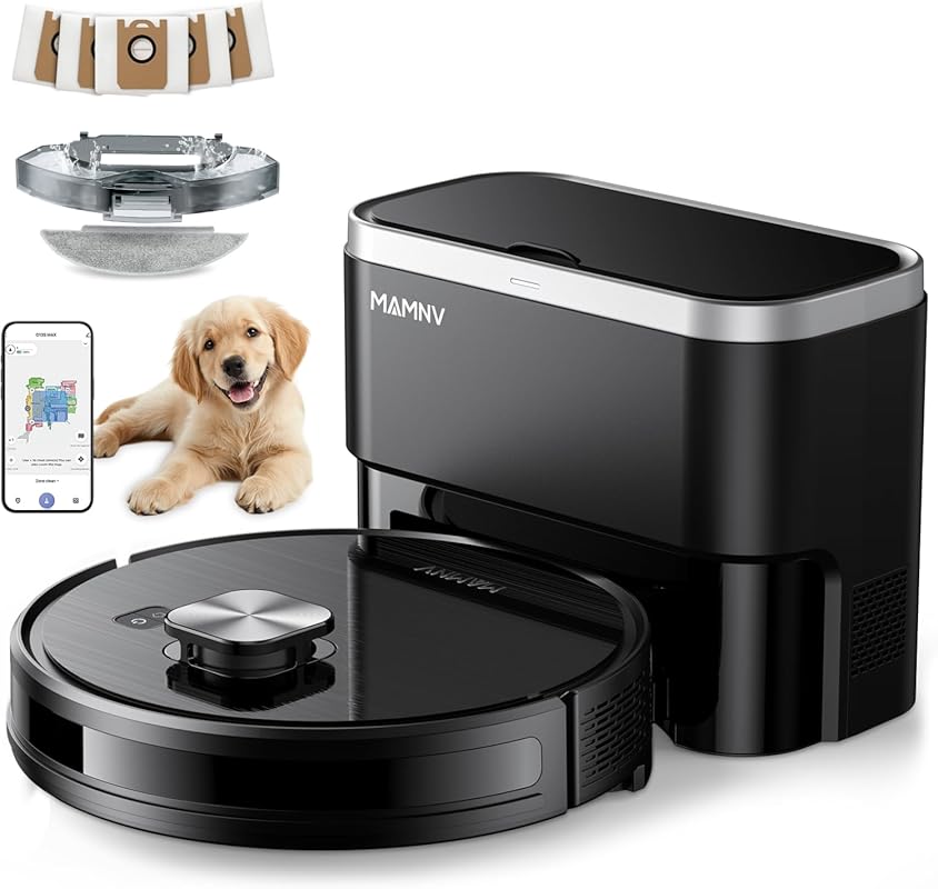3-in-1 robot vacuum mop with 11500Pa suction LiDAR navigation 70-day s
