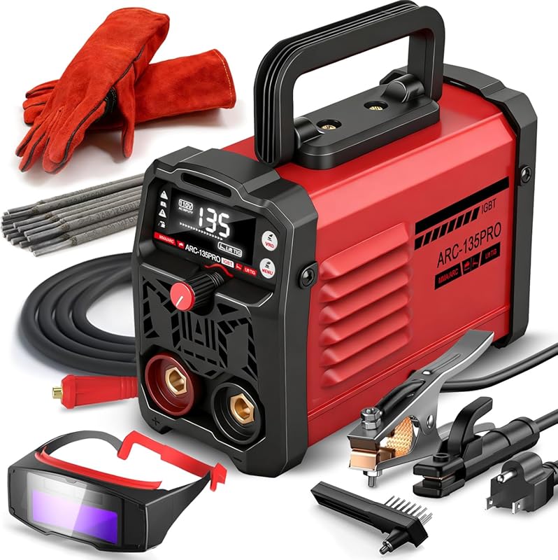 YESWELDER 135PRO Stick and Lift TIG Welder with Hot Start, Arc Force, 