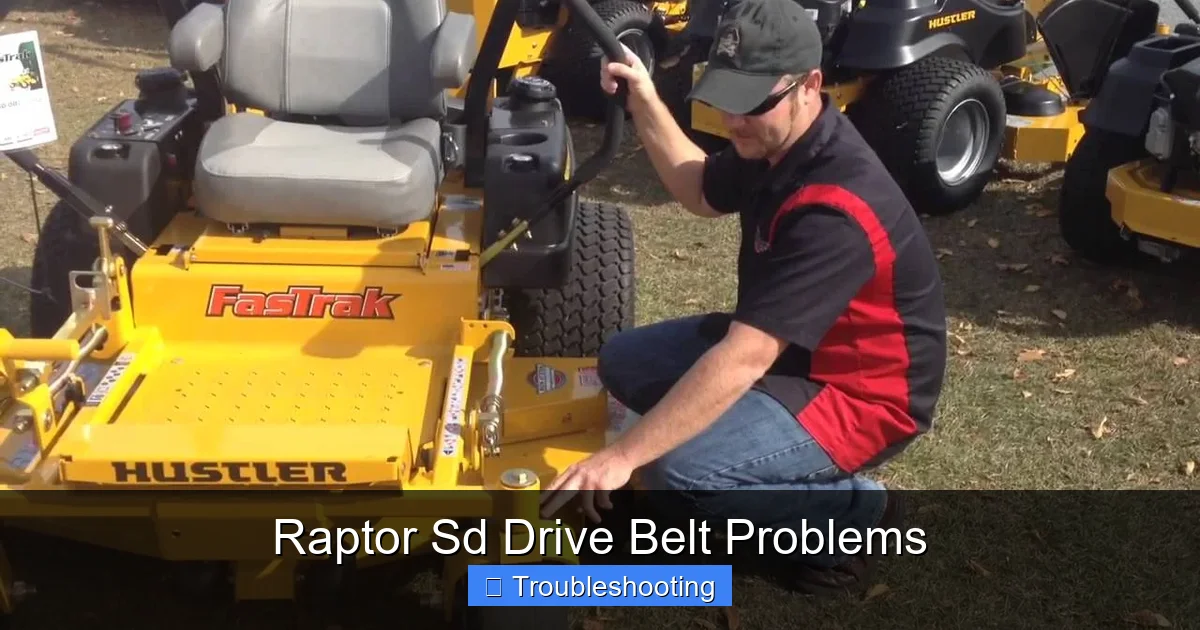 Raptor Sd Drive Belt Problems