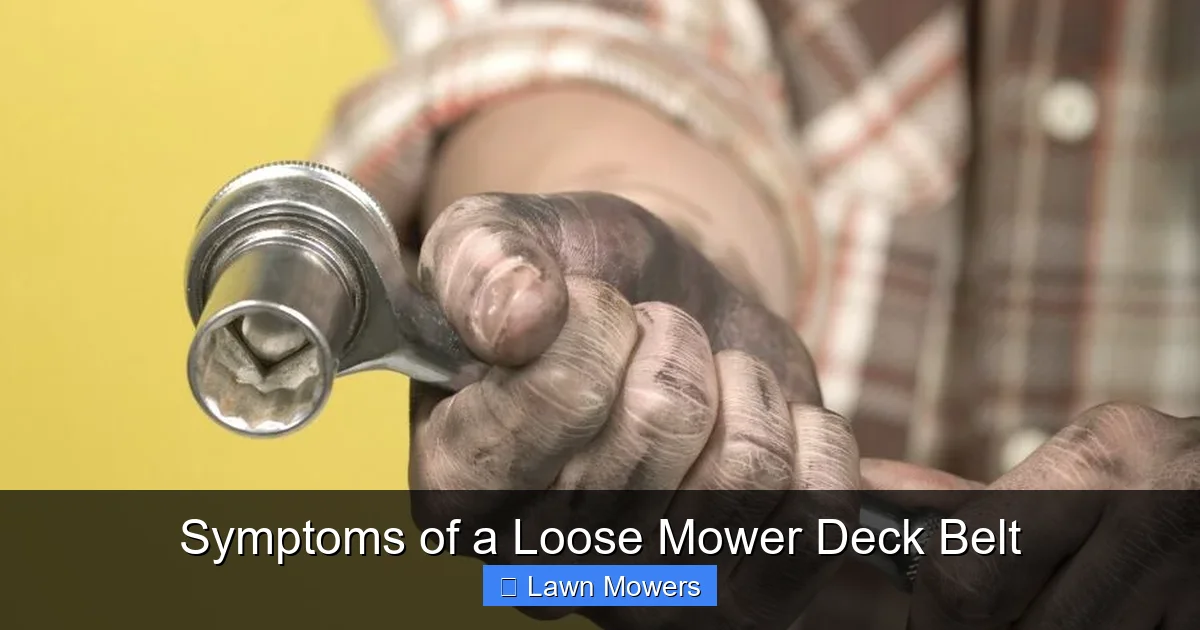 Symptoms of a Loose Mower Deck Belt