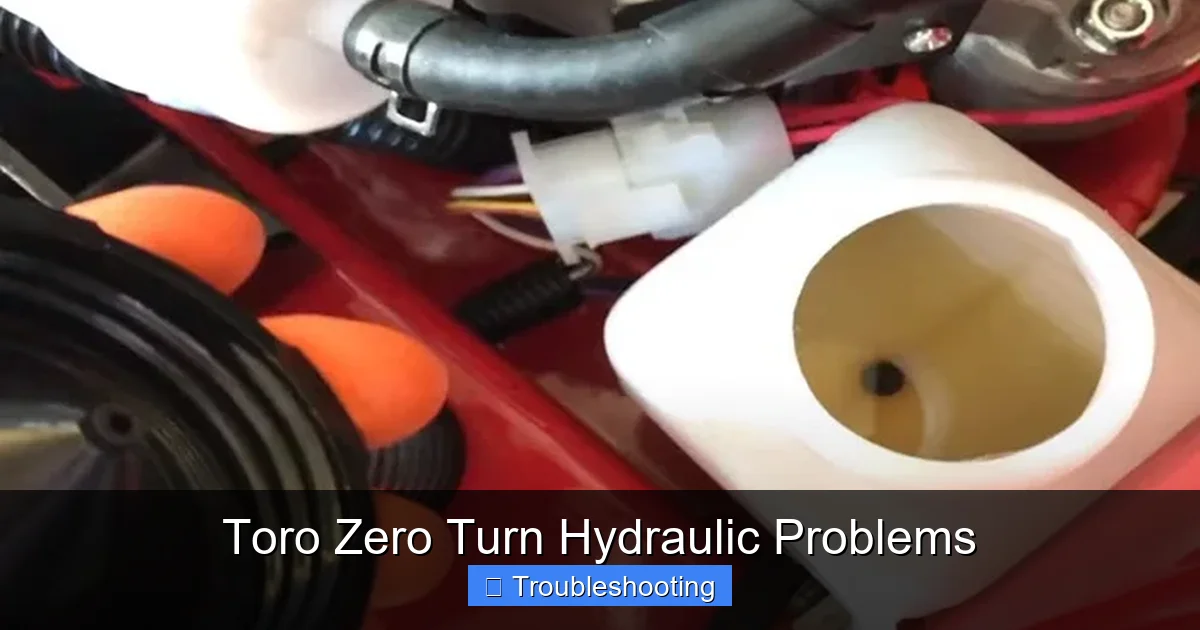 Toro Zero Turn Hydraulic Problems