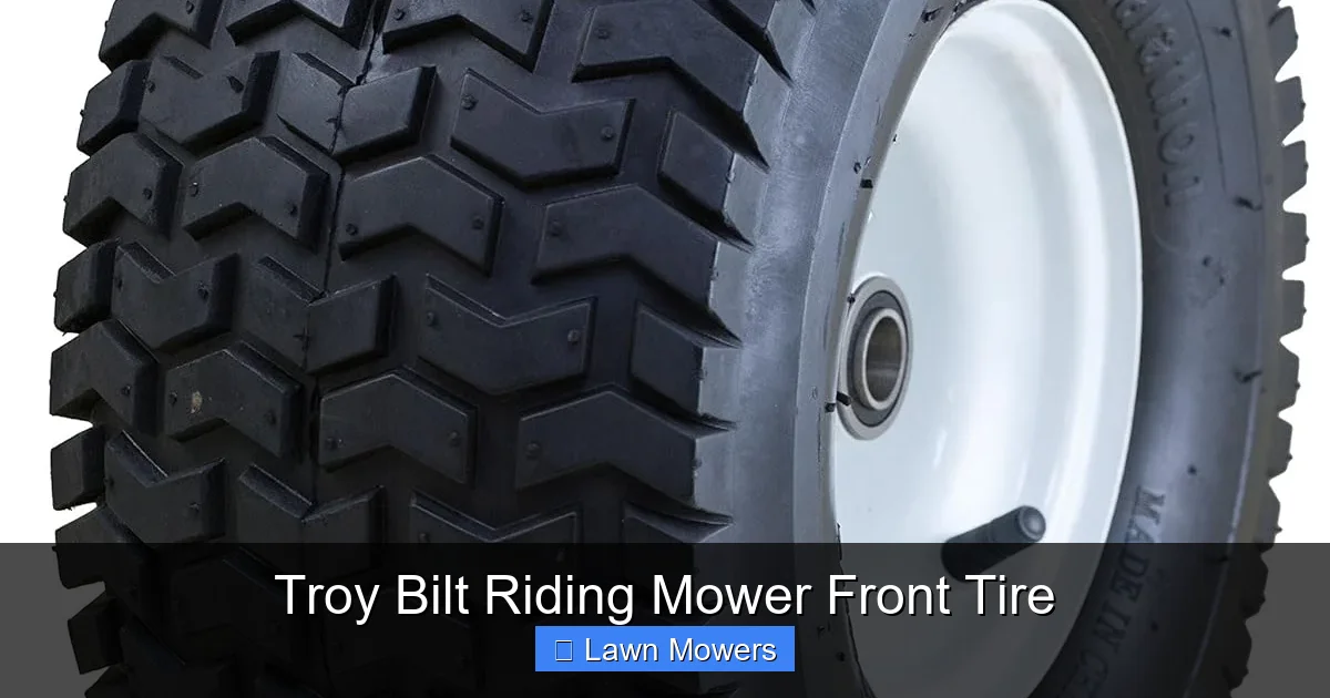 Troy Bilt Riding Mower Front Tire