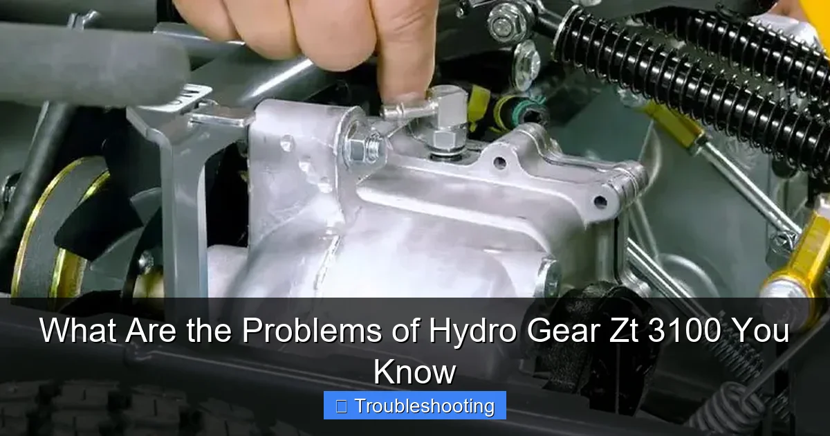 What Are the Problems of Hydro Gear Zt 3100 You Know