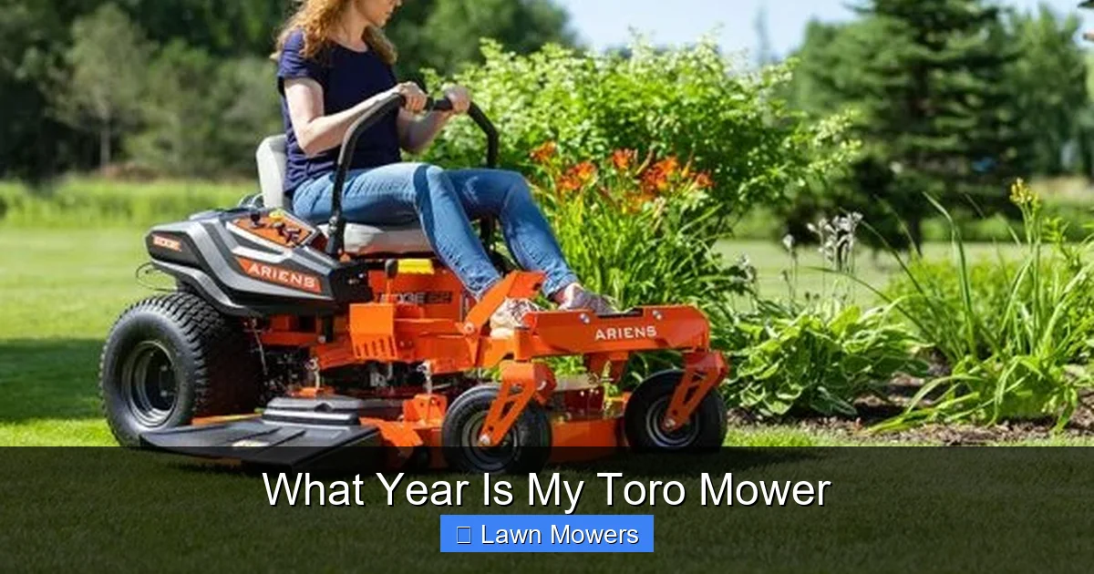 What Year Is My Toro Mower