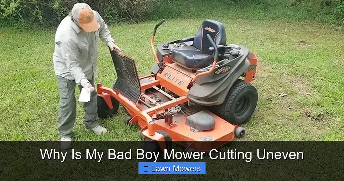 Why Is My Bad Boy Mower Cutting Uneven