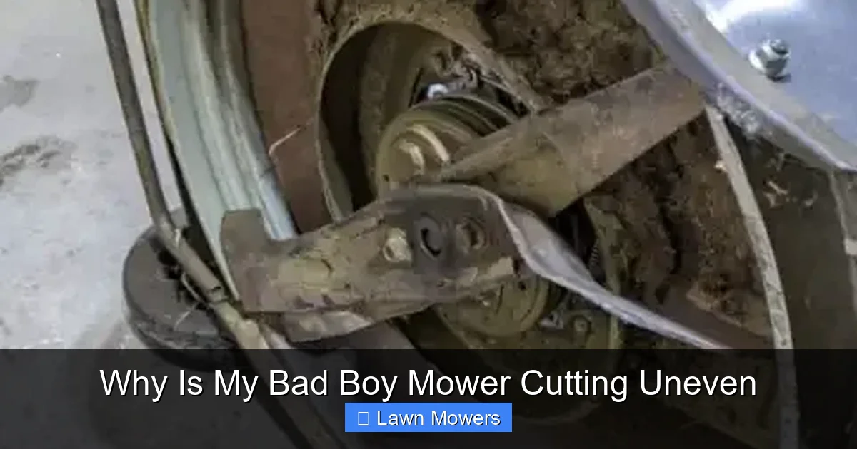 Why Is My Bad Boy Mower Cutting Uneven