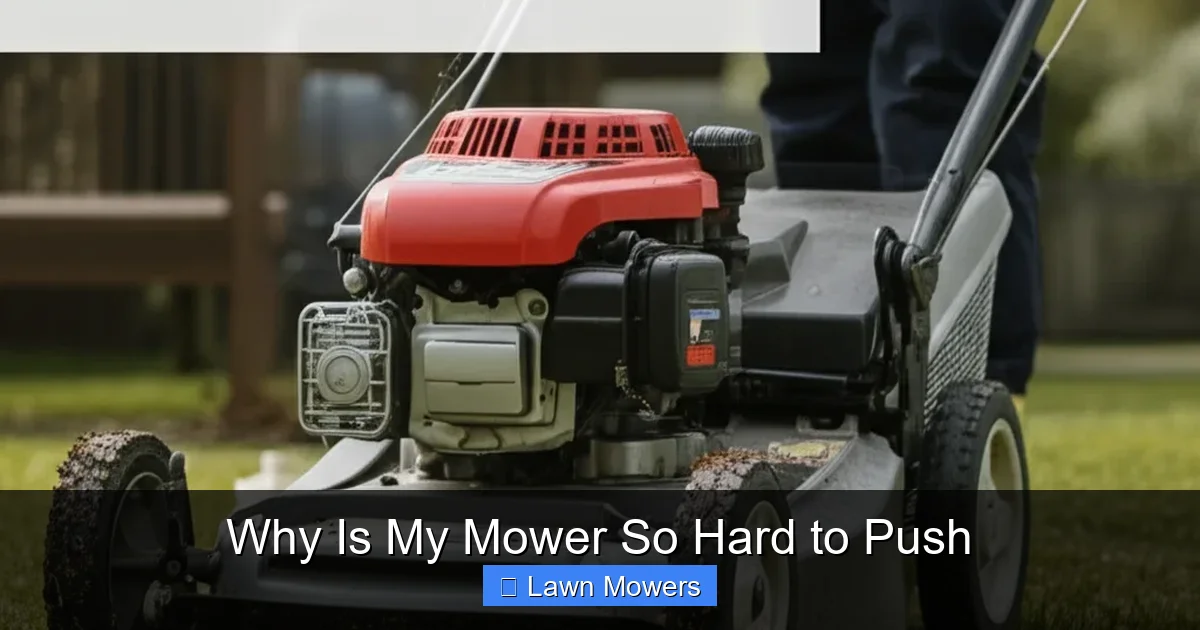 Why Is My Mower So Hard to Push