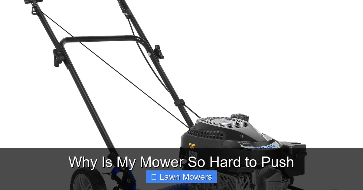 Why Is My Mower So Hard to Push