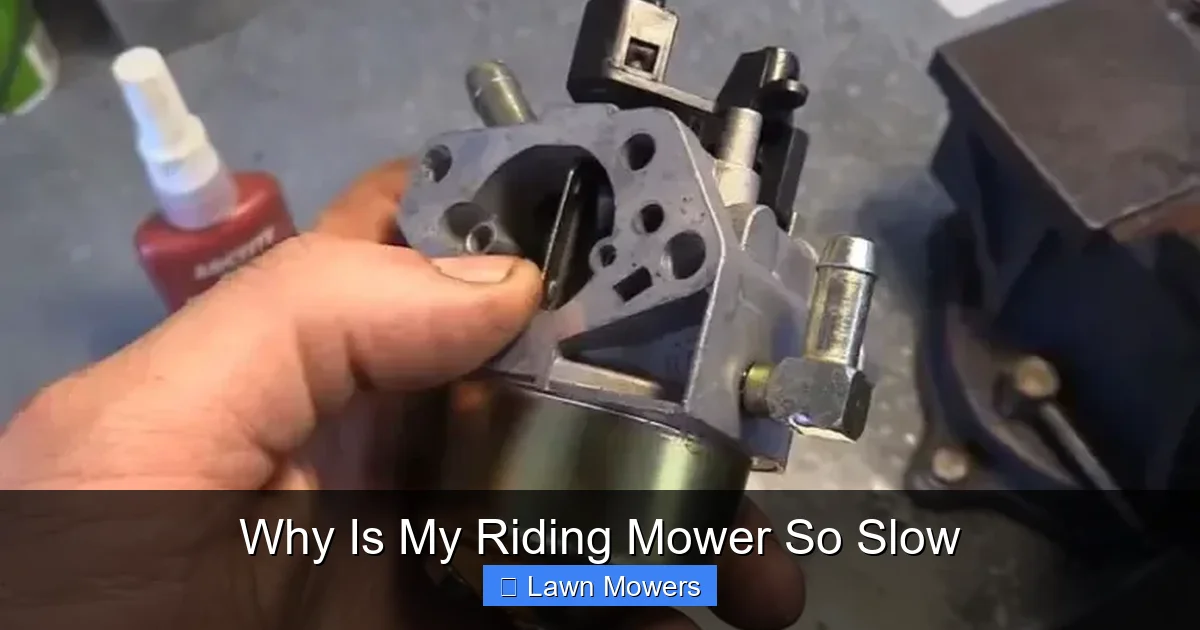 Why Is My Riding Mower So Slow